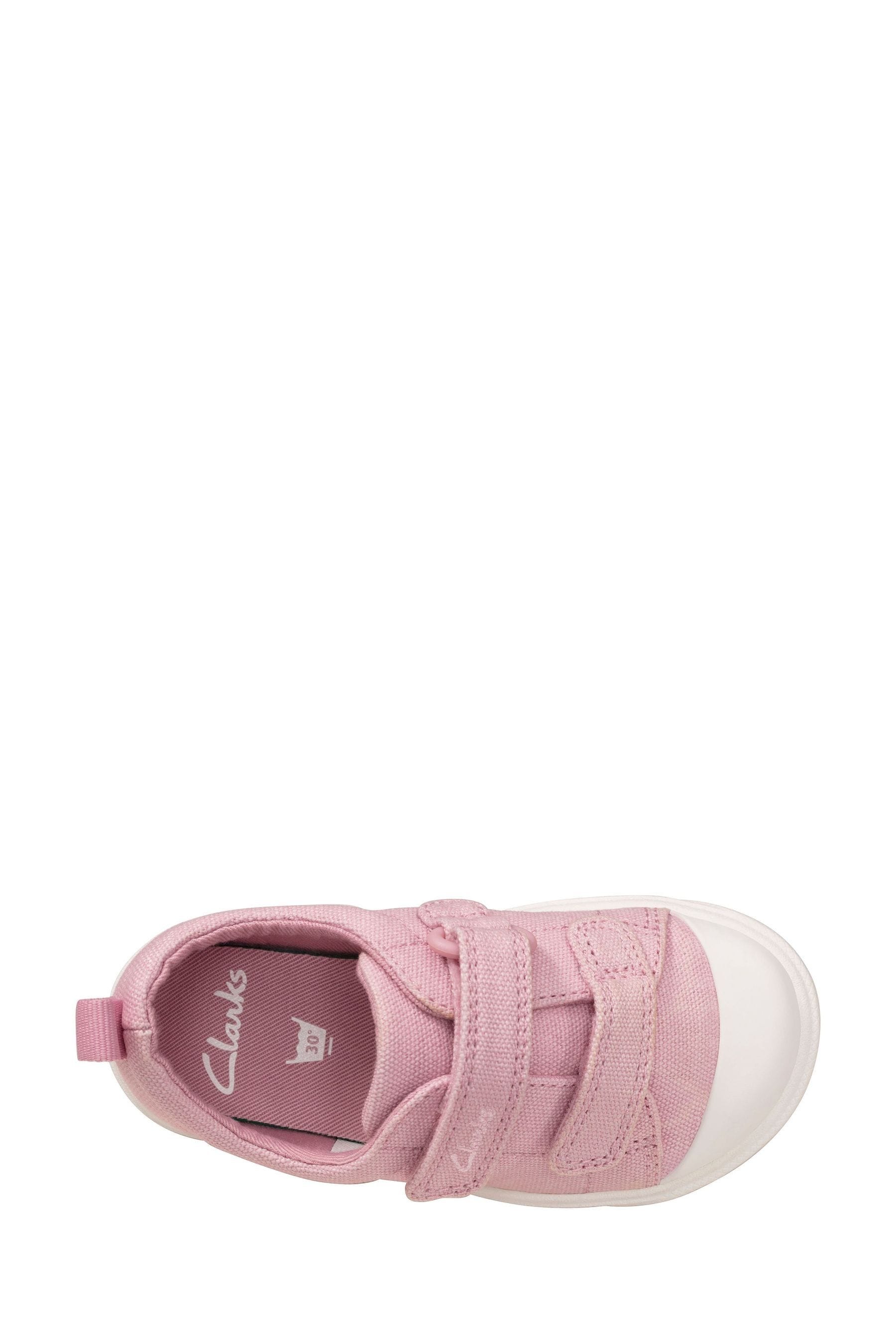 Buy Clarks Pink City Bright Toddler Canvas Shoes from Next Luxembourg