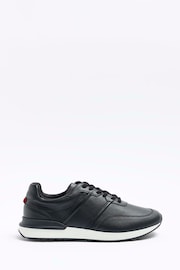 River Island Black Lace-Up Chunky Runner Trainers - Image 1 of 4