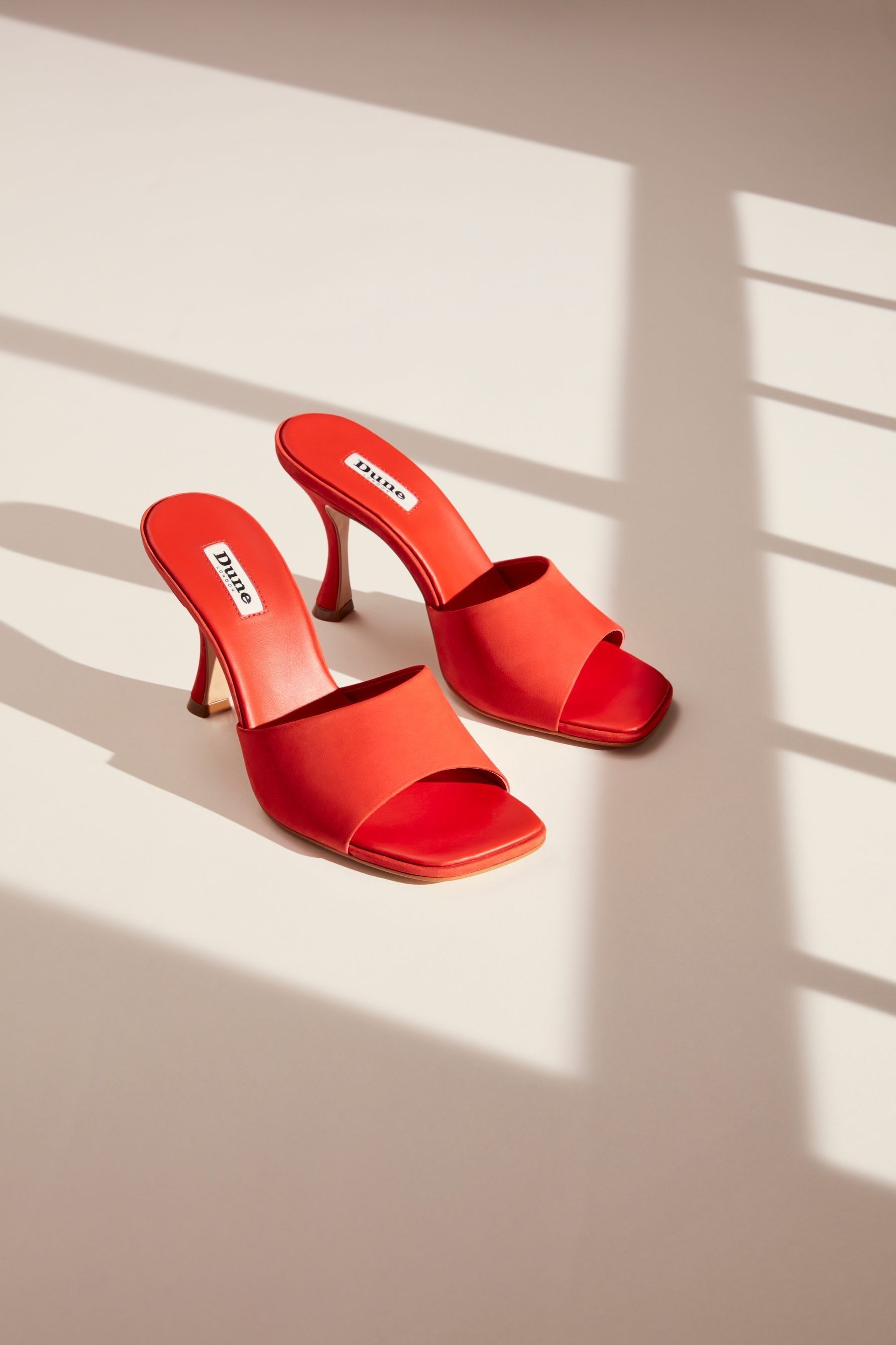 Buy Dune London Orange Magazine Flare Heels Mules from Next Estonia