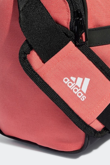 adidas Red Extra Small Essentials Linear Duffel Bag