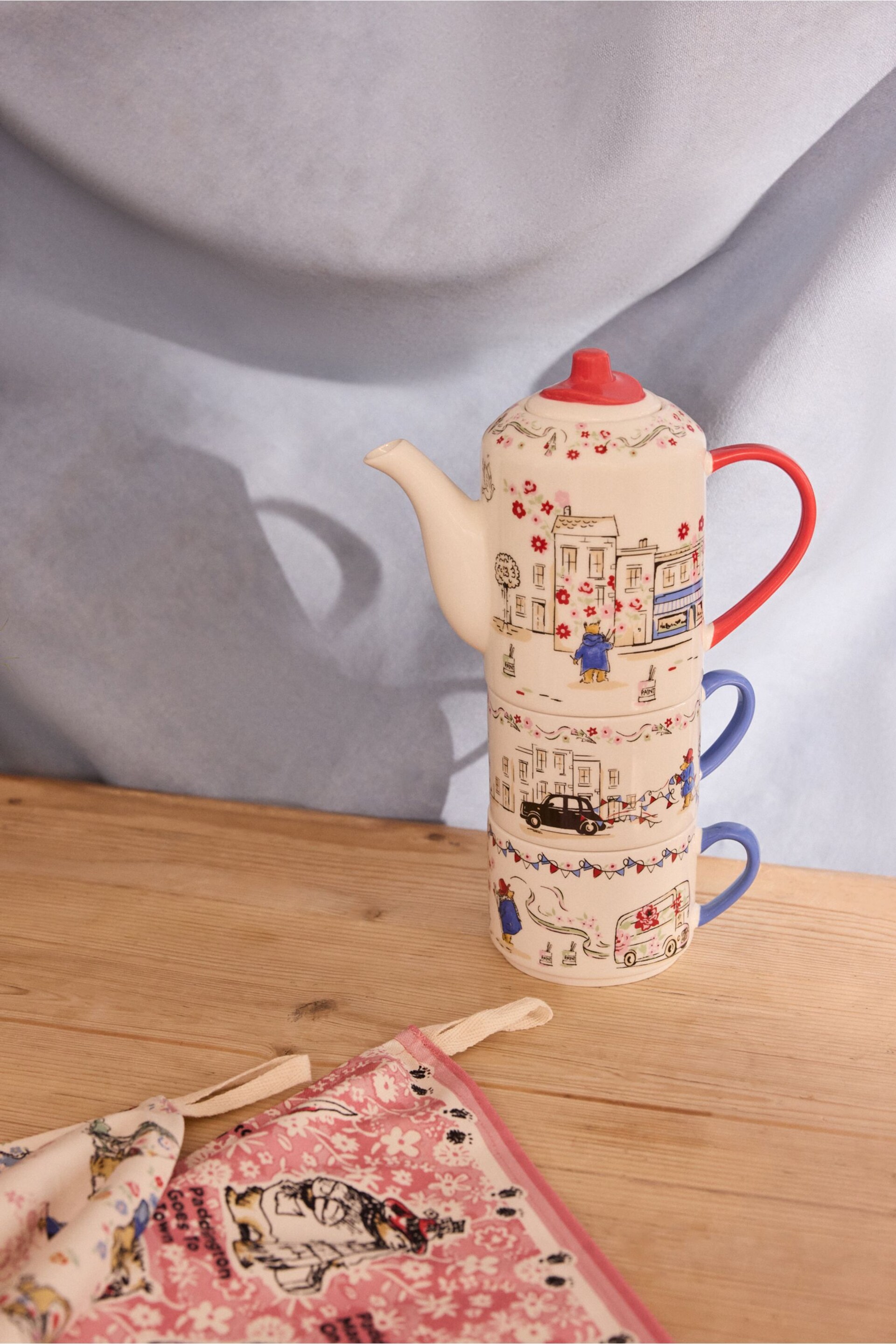 Cath Kidston Multi Paddington Goes to Town Tea for 2 - Image 1 of 7