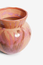 Purple Reactive Glaze Textured Vase - Image 5 of 5