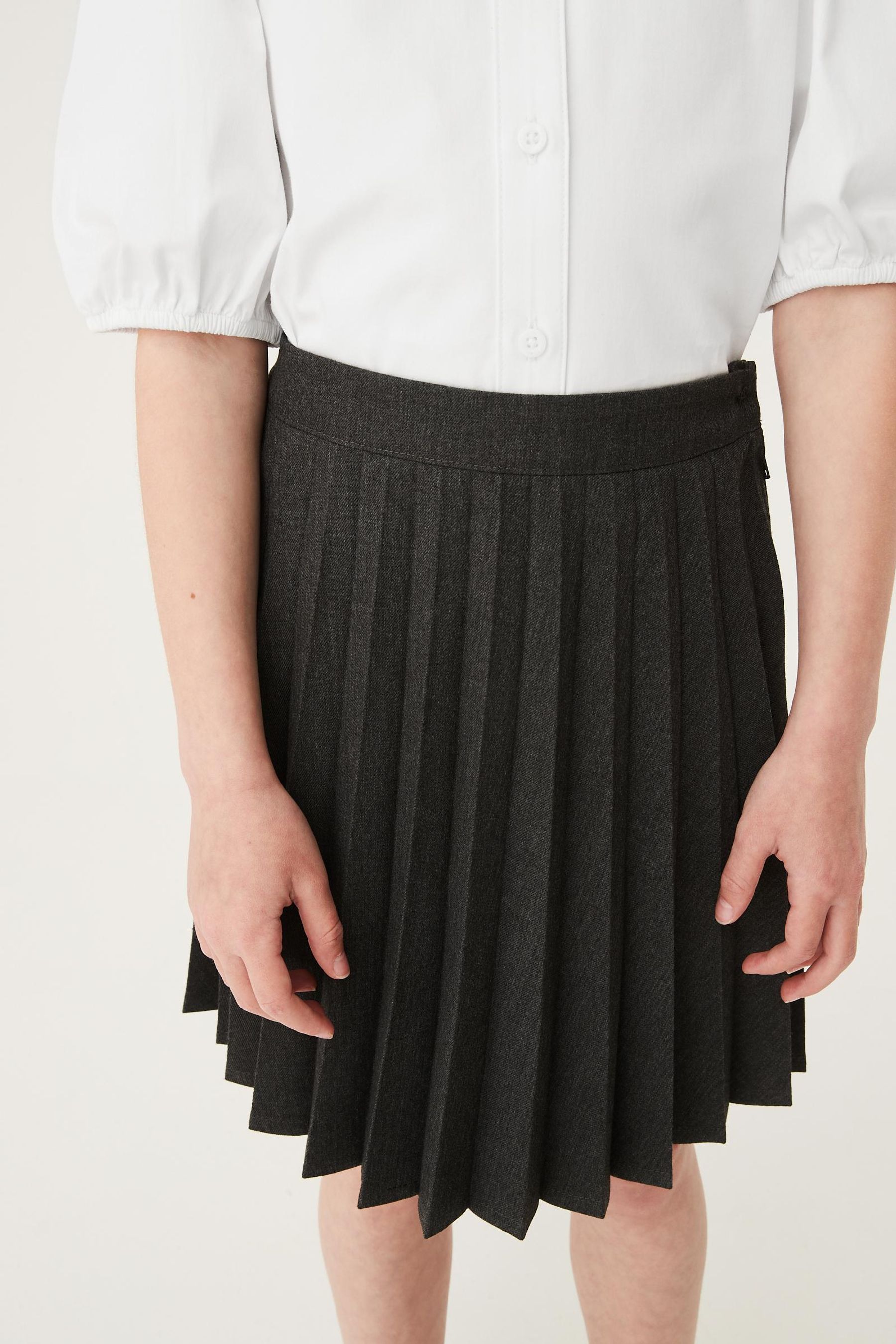 Grey pleated school skirt australia hot sale