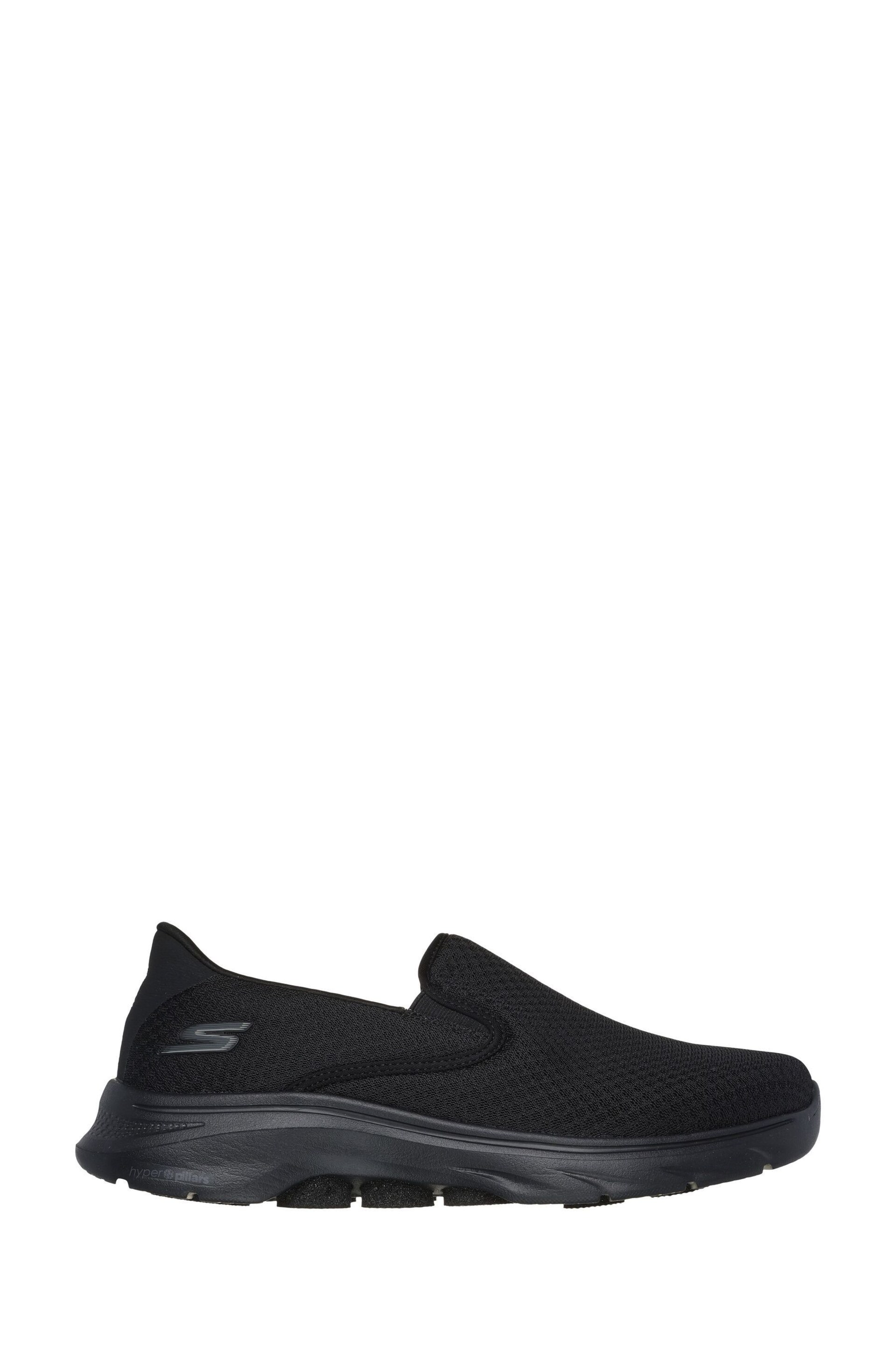 Skechers Black/White Mens Go Walk 7 Trainers - Image 1 of 5