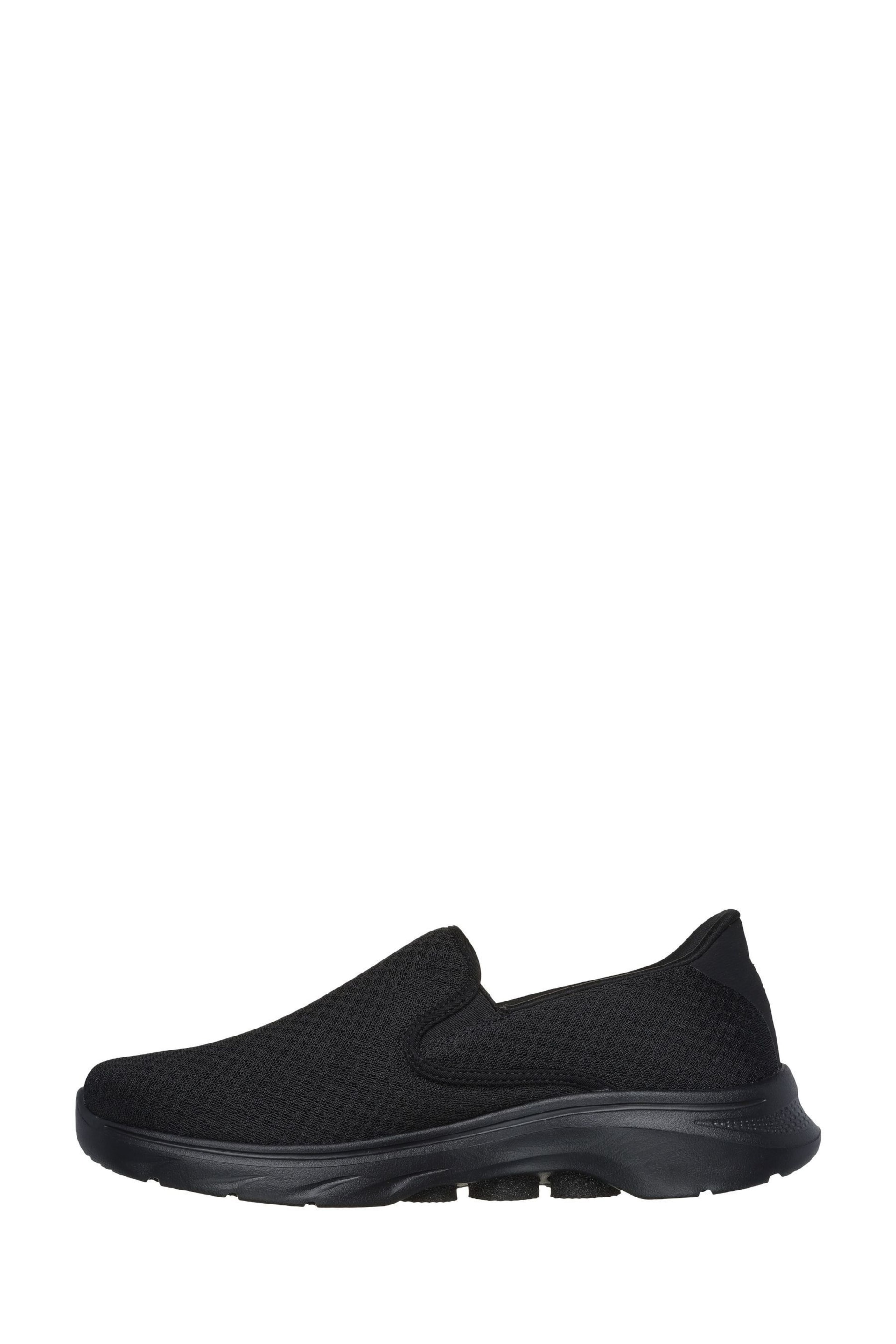 Skechers Black/White Mens Go Walk 7 Trainers - Image 2 of 5