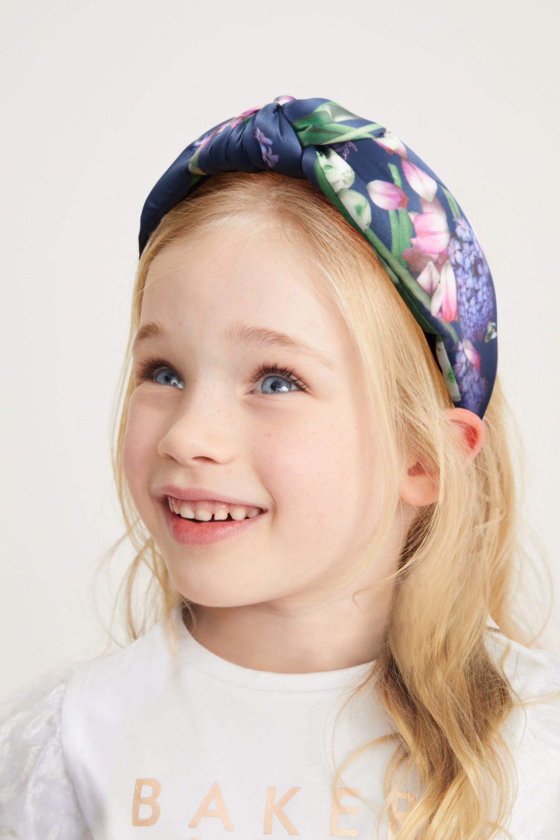Baker by Ted Baker Girls Floral Knotted Headband - Image 1 of 6