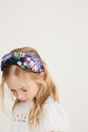 Baker by Ted Baker Girls Floral Knotted Headband - Image 3 of 6