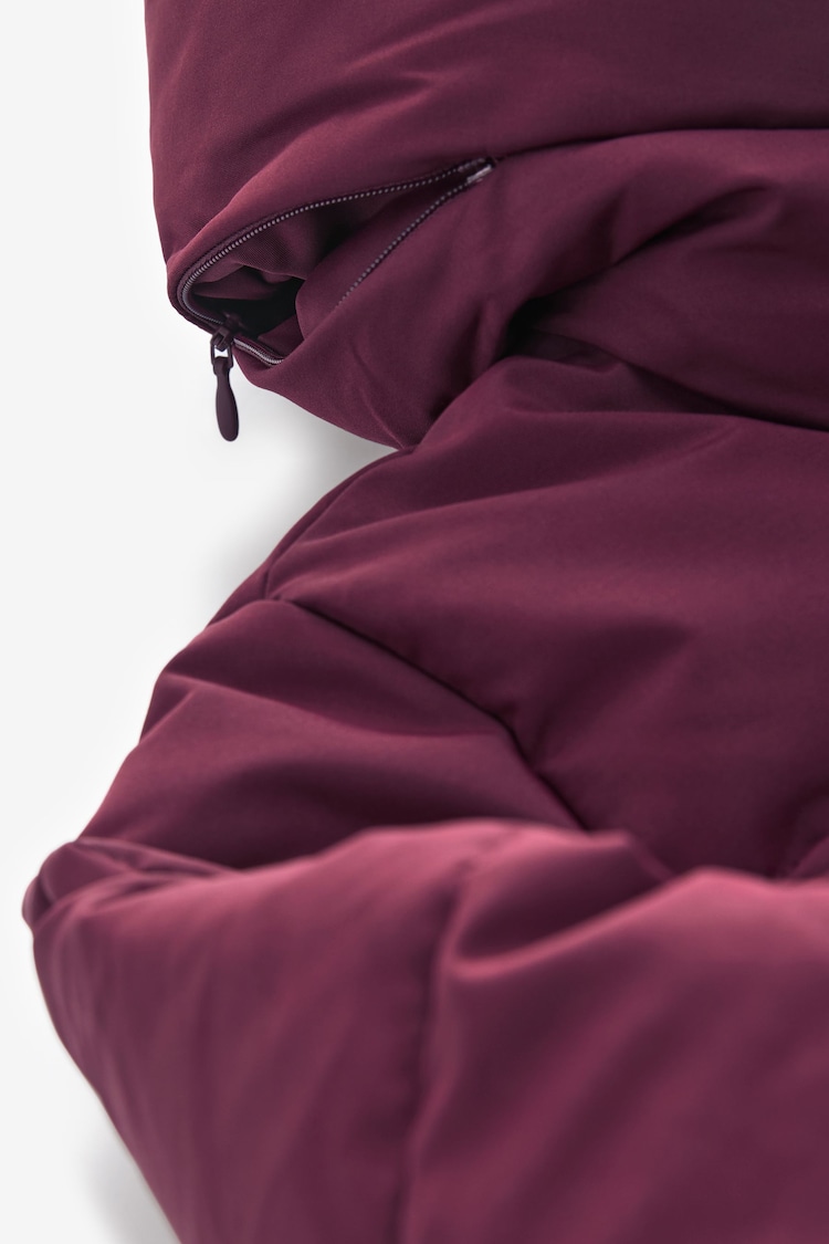 Burgundy Shower Resistant Padded Coat - Image 4 of 4