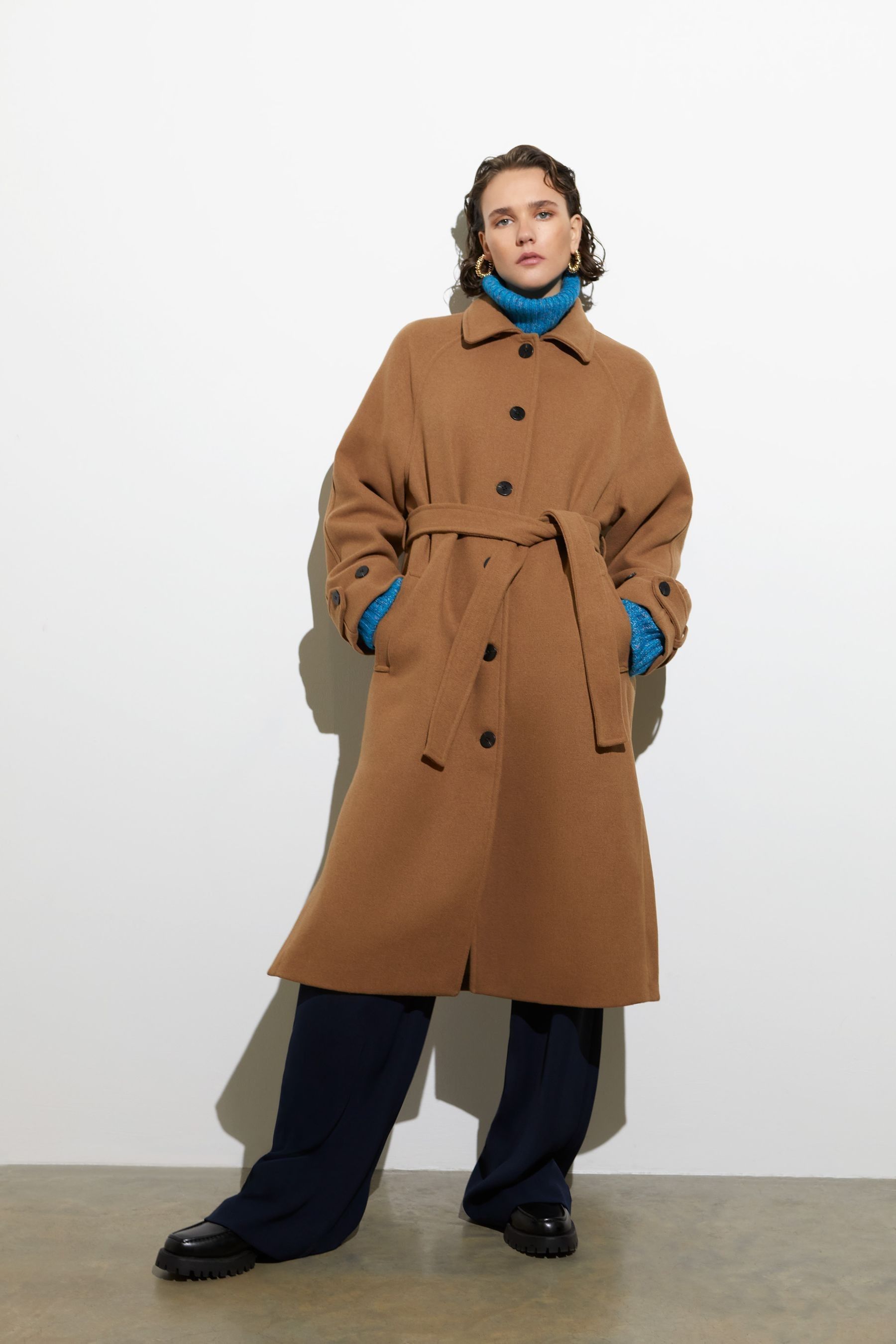 Buy French Connection Fawn Felt Coat from Next Luxembourg