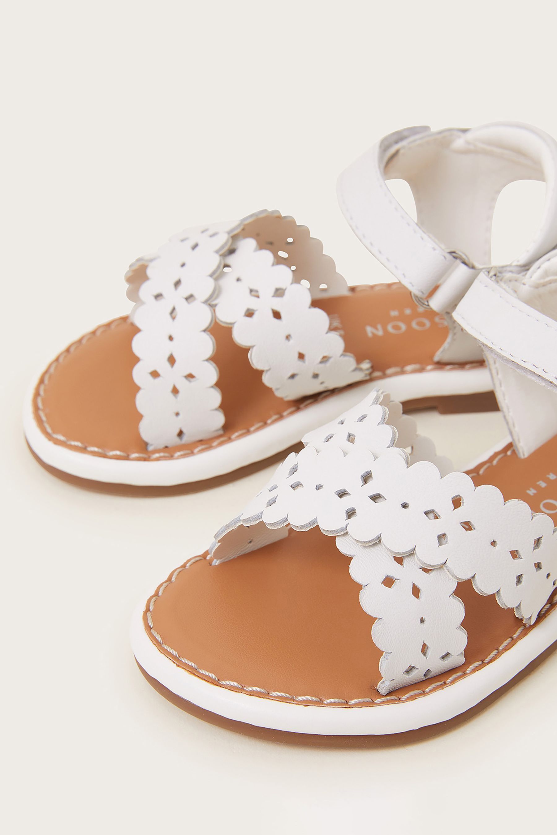 Monsoon white sandals clearance