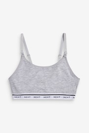 Black/Grey Maternity Nursing Crop Tops 2 Pack - Image 10 of 11