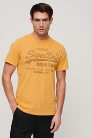 Superdry Yellow Classic Heritage T-Shirt - Image 1 of 3