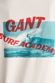GANT White Washed Graphic T-Shirt - Image 10 of 10