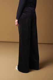 Charcoal Grey Premium Cord Wide Leg Trousers - Image 4 of 10