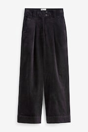 Charcoal Grey Premium Cord Wide Leg Trousers - Image 6 of 10
