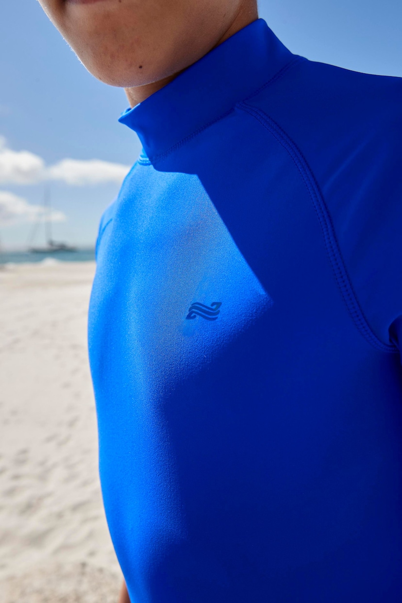 Cobalt Blue Short Sleeve Sunsafe Rash Vest (1.5-16yrs) - Image 5 of 8