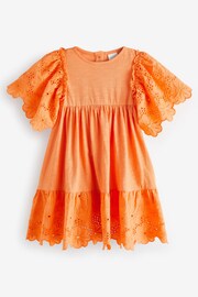 Orange Broderie Dress (3mths-7yrs) - Image 4 of 5