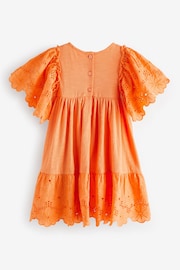 Orange Broderie Dress (3mths-7yrs) - Image 5 of 5