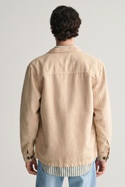 GANT Relaxed Fit Cotton Linen Twill Overshirt - Image 3 of 5