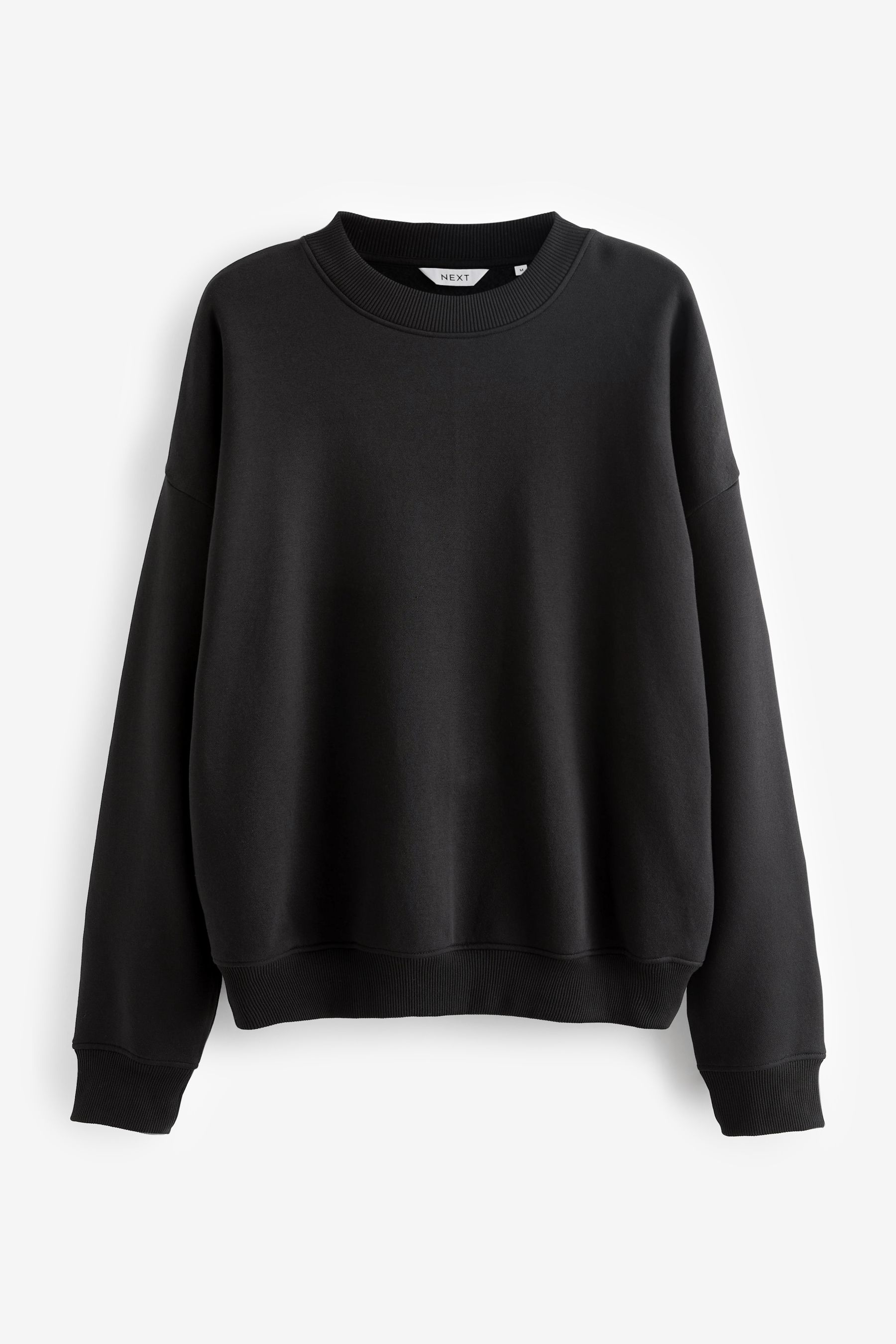 Buy Black Oversized Crew Sweatshirt from the Next UK online shop