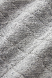 Grey Quilted Sweatshirt Hoodie - Image 8 of 8