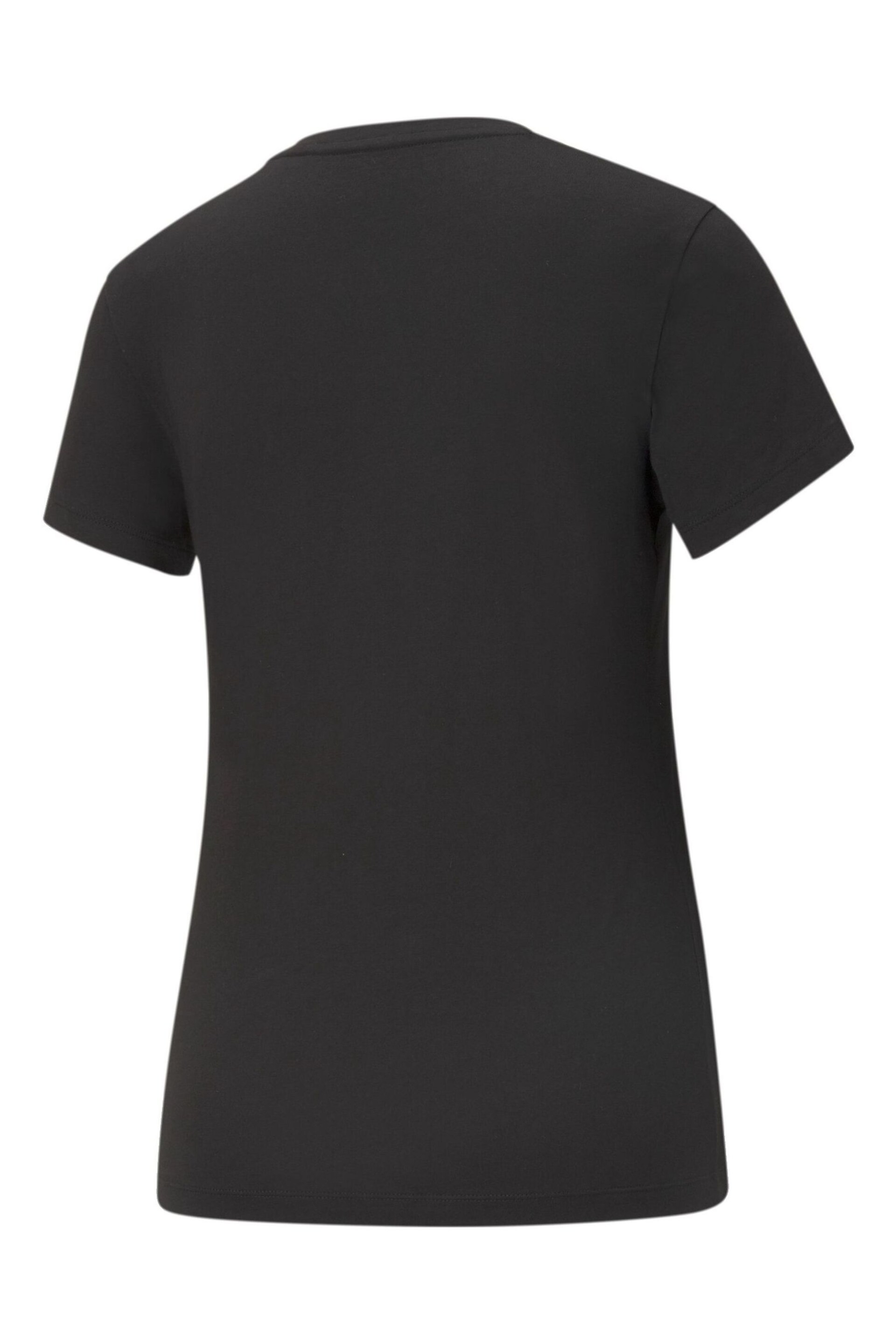 Puma Black ESS Logo T-Shirt - Image 7 of 7