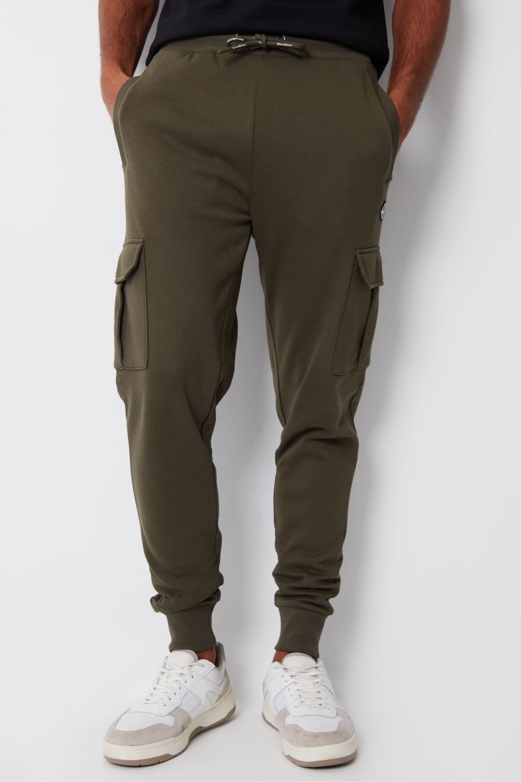 Threadbare Green Cargo Style Joggers