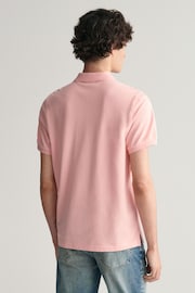 GANT Dark Pink Regular Shield Polo Shirt - Image 2 of 5