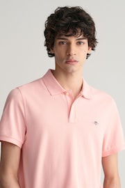 GANT Dark Pink Regular Shield Polo Shirt - Image 4 of 5
