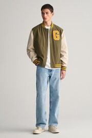 GANT Natural Lightweight Varsity Jacket - Image 3 of 7