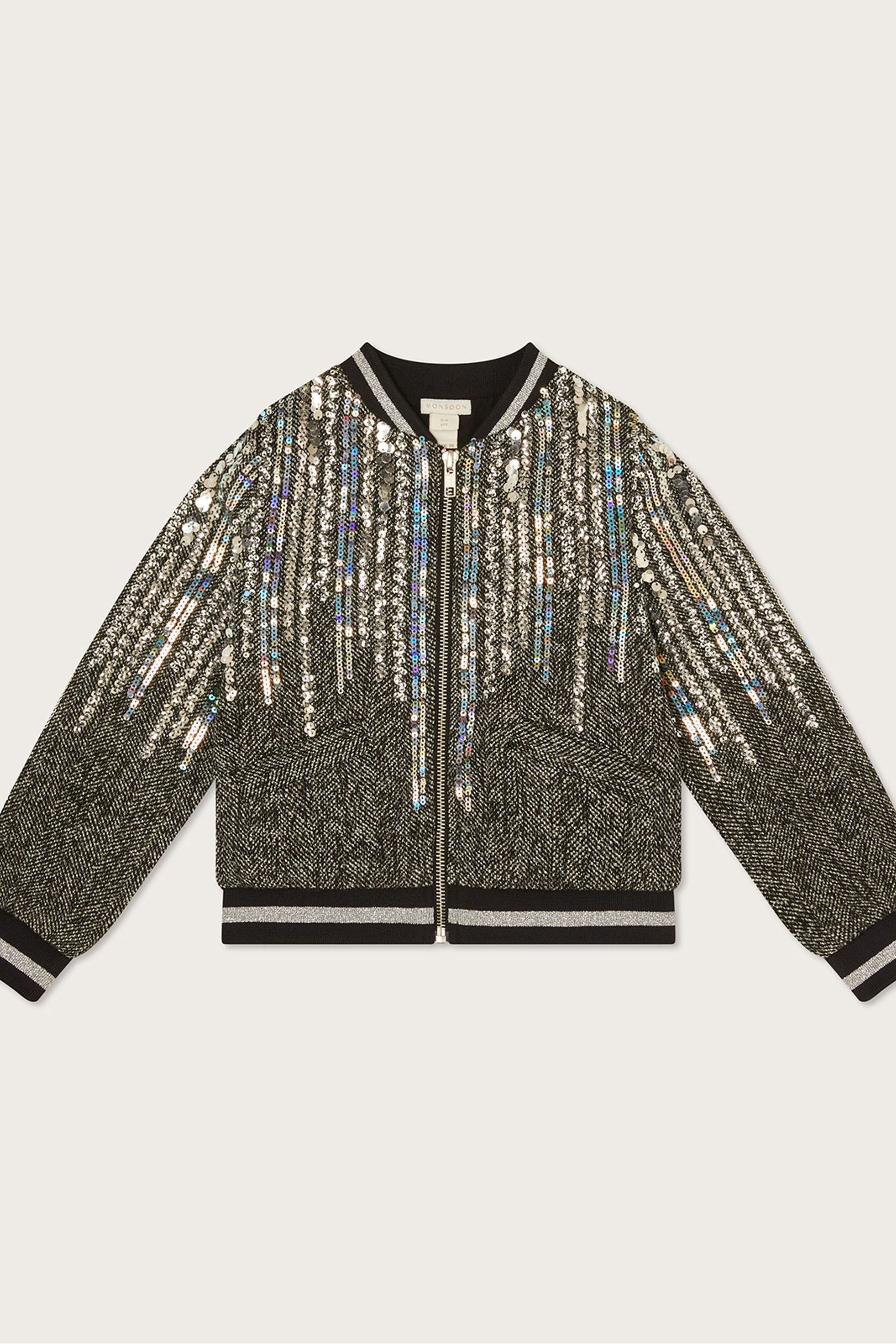 Buy Monsoon Tweed Jewelled Bomber Jacket from Next United Arab Emirates