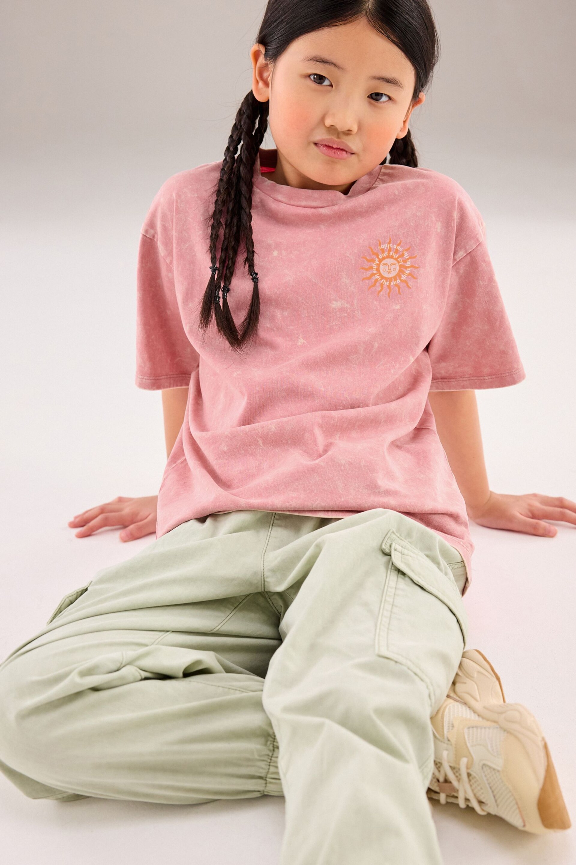 Pink Oversized Graphic T-Shirt (3-16yrs) - Image 3 of 7