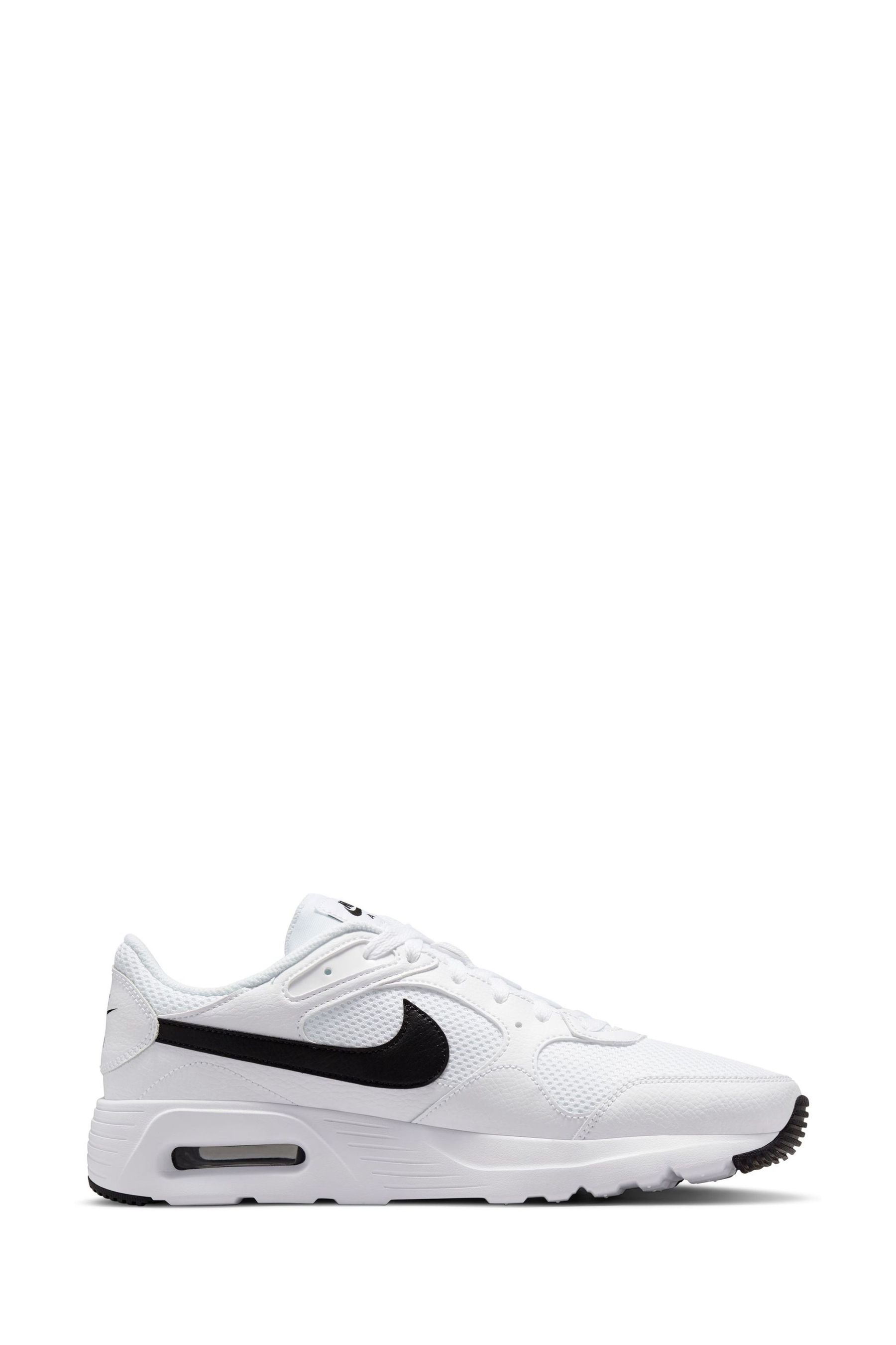 Nike white and black air max on sale