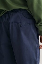 GANT Blue Drawstring Cotton Logo Shorts - Image 6 of 7