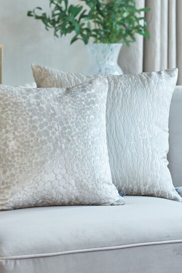 Prestigious Textiles Alabaster White Hamlet Feather Filled Cushion
