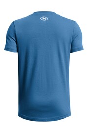 Under Armour Blue/White Sportstyle Logo T-Shirt - Image 2 of 2