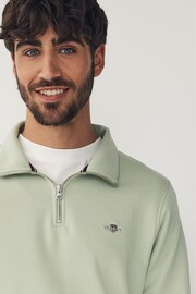 GANT Shield Half Zip Sweatshirt - Image 4 of 5