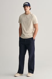 GANT Natural Striped Cotton T-Shirt - Image 3 of 5