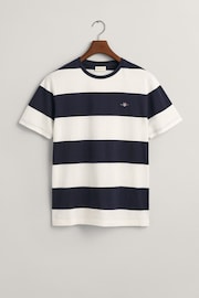 GANT White Barstripe Cotton T-Shirt - Image 5 of 5