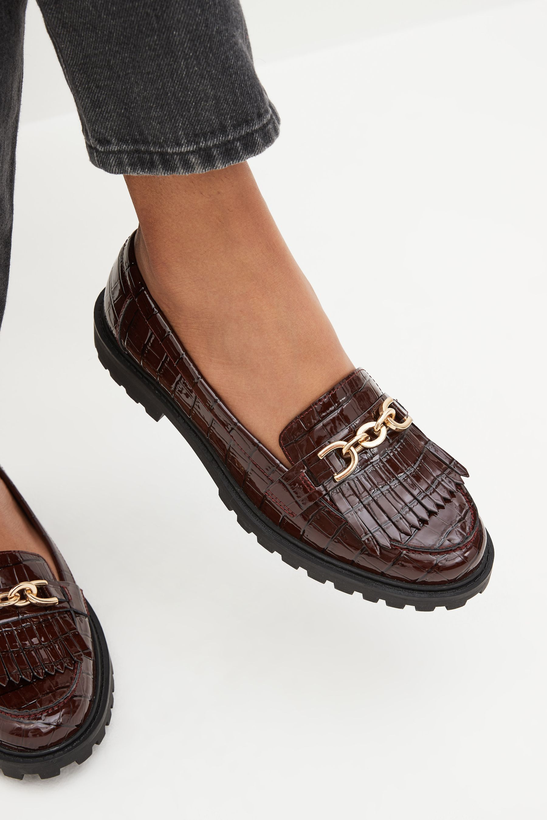 Berry loafers top