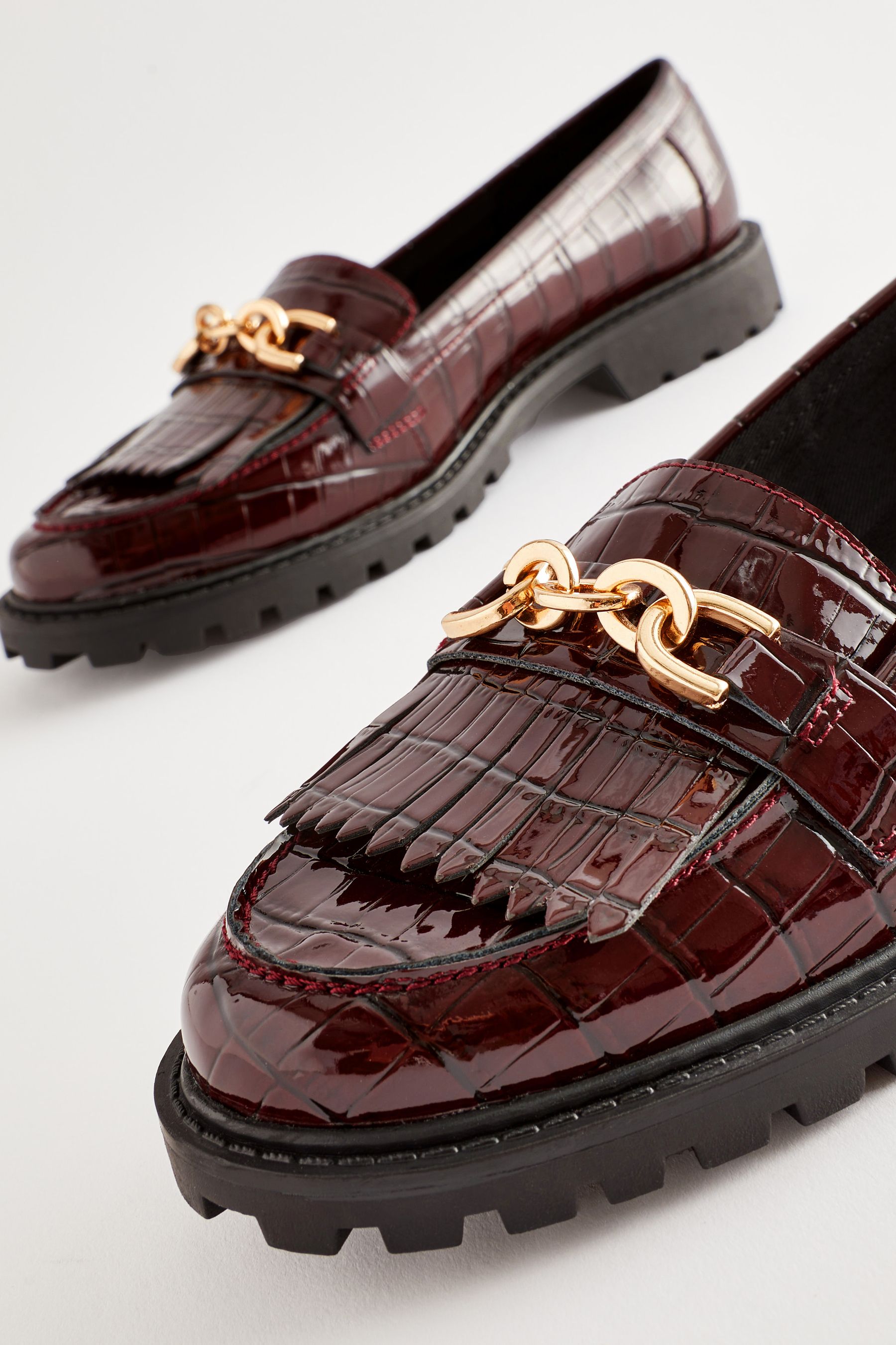 Berry loafers top
