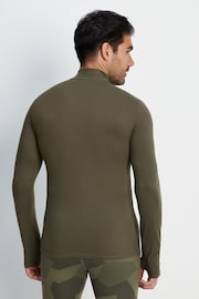 Tog 24 Green Snowdon Thermal Zip Neck Saga T-Shirt - Image 2 of 7