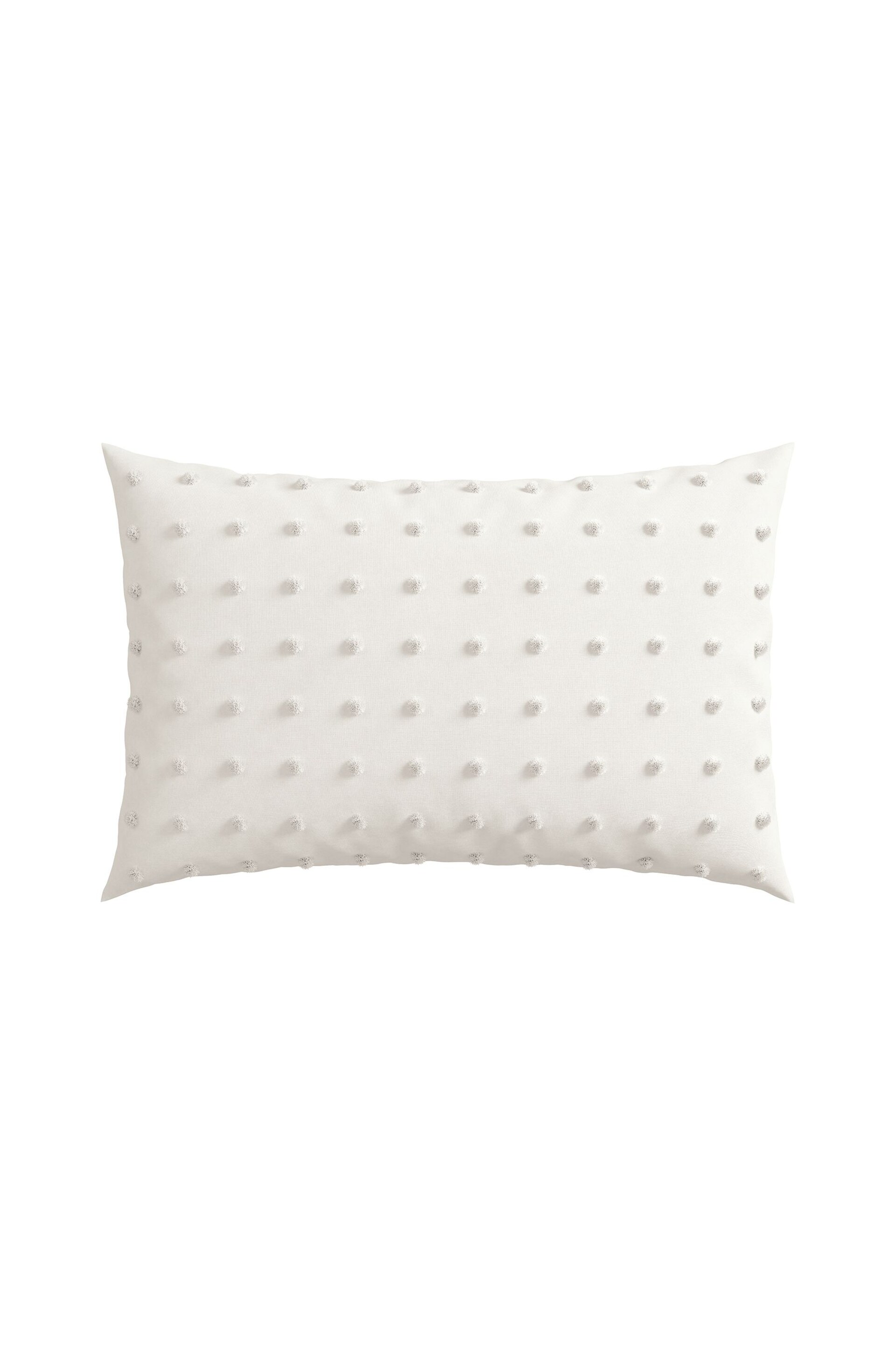 Helena Springfield White Tufted Spot Duvet Cover and Pillowcase Set - Image 4 of 4