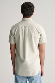 GANT Green Regular Fit Oxford Short Sleeve Shirt - Image 2 of 5
