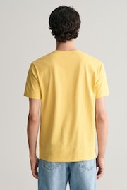 GANT Yellow Shield Logo T-Shirt - Image 3 of 5