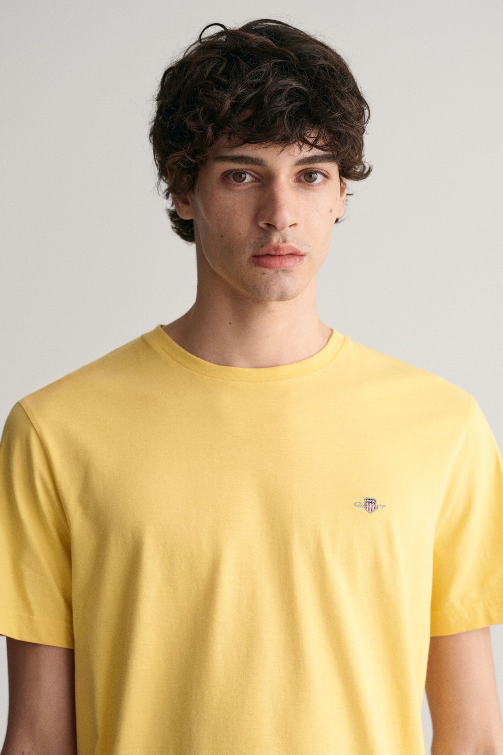 GANT Yellow Shield Logo T-Shirt - Image 4 of 5