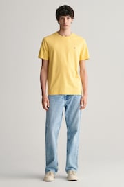 GANT Yellow Shield Logo T-Shirt - Image 5 of 5