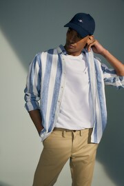 GANT Regular Fit Bold Striped Linen Shirt - Image 1 of 6