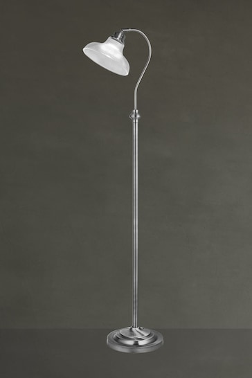 Searchlight Satin Silver Willow Floor Lamp