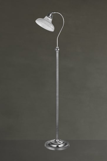 Searchlight Satin Silver Willow Floor Lamp